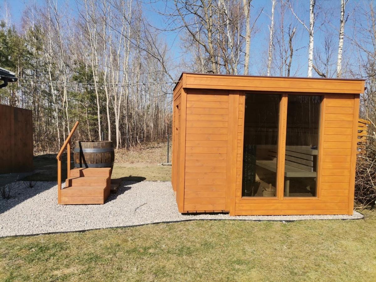Dziki Zakatek Piskornia Dom Z Sauna Esterno foto